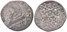 Sisto V (1585-1590) Fano - Testone A. I - Munt. 107 AG (g 8,21) RRRR Leggermente tosato.

Status: qBB