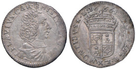 Alessandro VII (1655-1667) Avignone - Luigino 1666 - Munt. 48 AG (g 2,12) RR Piccola frattura di tondello

Status: SPL