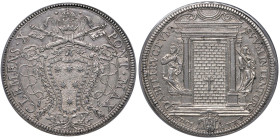 Clemente X (1670-1676) Piastra 1675 - Munt. 16 AG In slab PCGS AU 55 cod. 146218.55/51220276

Status: AU 55