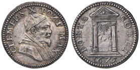 Clemente X (1670-1676) Grosso 1675 porta Santa - Munt. 38 AG (g 1,50) Bella patina riposata

Status: FDC