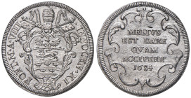Innocenzo XI (1676-1689) Testone 1684 A. VIII - Munt. 75 AG (g 9,16) Minime mancanze al R/ ma splendido esemplare dal metallo lucente

Status: qFDC