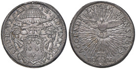 Sede Vacante (1689) Testone 1689 - Munt. 6 AG (g 9,07) RR Conservazione eccezionale con una delicata patina

Status: FDC