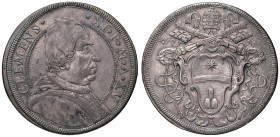Clemente XI (1700-1721) Piastra A. XV - Munt. 49 AG (g 31,79) RR Bella patina riposata

Status: BB-SPL