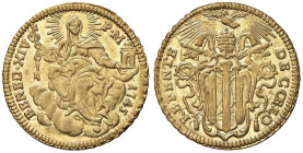Benedetto XIV (1740-1758) Zecchino 1745 - Munt. 9d AU (g 3,41) Conservazione eccezionale

Status: qFDC