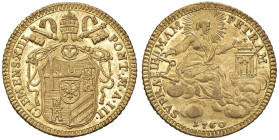 Clemente XIII (1758-1769) Zecchino 1760 A. III - Munt. 4 AU (g 3,43) R Conservazione eccezionale con i fondi praticamente a specchio

Status: FDC