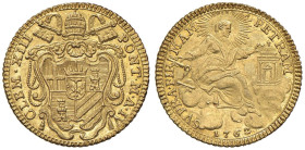 Clemente XIII (1758-1769) Zecchino 1762 A. IV - Munt. 5a AU (g 3,45) RRR Conservazione eccezionale

Status: FDC