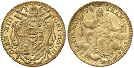Clemente XIII (1758-1769) Zecchino 1766 A. VIII - Munt. 7 AU (g 3,44) R Conservazione eccezionale

Status: qFDC