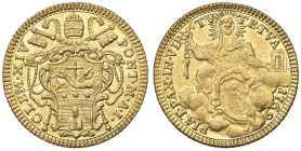 Clemente XIV (1769-1774) Zecchino 1769 An. I - Munt. 1 AU (g 3,43) R Millesimo di difficile reperibilità in questa ottima qualità. Nell'asta Frühwald ...