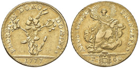 Pio VI (1775-1799) 2 Doppie 1777 - Nomisma 1; Munt. 1 AU (g 10,72) RR Debolezze di conio

Status: BB-qSPL