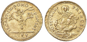 Pio VI (1775-1799) Mezza doppia 1787 - Nomisma 32; Munt. 15 AU (g 2,71)

Status: BB-SPL