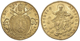 Leone XII (1823-1829) Roma - Doppia A. I - Nomisma 312 AU (g 5,45) RRR Conservazione eccezionale, in particolar modo considerando la rarità di questo ...