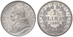 Pio IX (1846-1878) Lira 1866 A. XXI - Nomisma 872 AG (g 4,99)

Status: qFDC/FDC