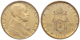 Pio XII (1939-1958) 100 Lire 1957 A. XIX - Nomisma 953 AU Sigillata FDC da Filnum

Status: FDC