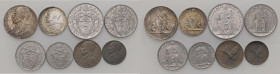 Pio XII (1939-1958) 10, 5, 2 e una Lira, 50, 20, 10 e 5 Centesimi 1945A. VII - Nomisma 961a AG, AC, BA RRR Lotto otto monete, senza oro

Status: FDC