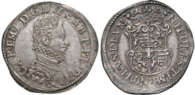 Carlo Emanuele I (1580-1630) Mezzo ducatone s.d. Torino - MIR 713d (indicata R/10) AG (g 15,88) RRRRR Delicata patina da vecchia raccolta

Status: S...