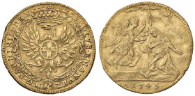 Carlo Emanuele III (1730-1755) Zecchino 1745 - Nomisma 4 AU (g 3,42) RR Variante scena più piccola.

Status: BB-SPL