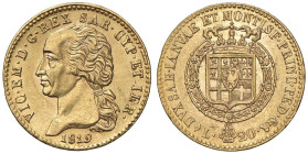 Vittorio Emanuele I (1814-1821) 20 Lire 1819 - Nomisma 510 AU R Esemplare di ottima qualità, dai rilievi alti ed una buonissima lucentezza del metallo...