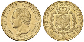 Carlo Felice (1821-1831) 80 Lire 1825 G - Nomisma 524 AU

Status: BB-SPL
