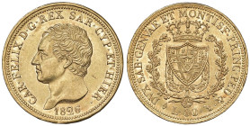 Carlo Felice (1821-1831) 80 Lire 1826 T - Nomisma 525 AU Graffietto nel campo del D/ ma ottimo esemplare

Status: qFDC