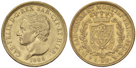 Carlo Felice (1821-1831) 80 Lire 1828 T - Nomisma 528 AU R Segnetto al ciglio

Status: qSPL