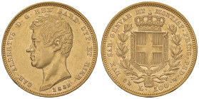 Carlo Alberto (1831-1849) 100 Lire 1832 G - Nomisma 622 AU Colpetti, hairlines

Status: BB