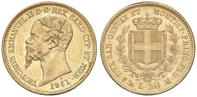 Vittorio Emanuele II (1849-1861) 20 Lire 1851 G - Nomisma 743 AU

Status: SPL+