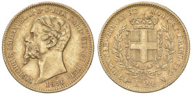 Vittorio Emanuele II (1849-1861) 20 Lire 1856 T - Nomisma 753 AU RRR

Status: qSPL