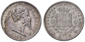 Vittorio Emanuele II Re eletto (1859-1861) 50 Centesimi 1859 B - Nomisma 834 AG R

Status: FDC