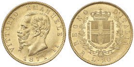 Vittorio Emanuele II (1861-1878) 20 Lire 1871 R - Nomisma 859 AU R Esemplare in conservazione eccezionale

Status: FDC