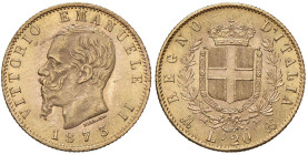 Vittorio Emanuele II (1861-1878) 20 Lire 1873 M - Nomisma 861 AU

Status: SPL-FDC