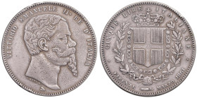 Vittorio Emanuele II (1861-1878) 5 Lire 1861 F - Nomisma 877 AG RR Sigillata BB/SPL colpetti sul bordo ripresi da Emilio Tevere

Status: BB/SPL