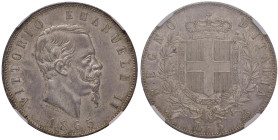 Vittorio Emanuele II (1861-1878) 5 Lire 1865 N - Nomisma 882 AG R In slab NGC MS 63 5887104-056

Status: MS 63