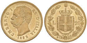 Umberto I (1878-1900) 20 Lire 1882 - Nomisma 981 AU

Status: qFDC