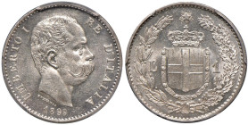 Umberto I (1878-1900) Lira 1899 - Nomisma 1009 AG In slab PCGS MS 63 cod. 409970.63/33207692

Status: MS 63