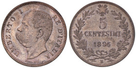 Umberto I (1878-1900) 5 Centesimi 1895 R - Nomisma 1021 CU R

Status: FDC