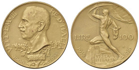 Vittorio Emanuele III (1900-1946) 100 Lire 1925 - Nomisma 1054 AU RR Con bustina originale della Zecca

Status: FDC