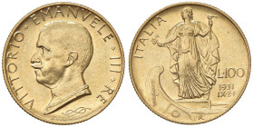 Vittorio Emanuele III (1900-1946) 100 Lire 1931 A. IX - Nomisma 1055 AU

Status: FDC