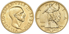 Vittorio Emanuele III (1900-1946) 100 e 50 Lire 1936 A. XIV Prova - Nomisma P6 e P11; Luppino PP120 e 130 AU RRRR Lotto di due monete. Tra le prove pi...