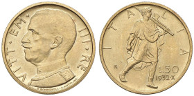 Vittorio Emanuele III (1900-1946) 50 Lire 1932 A. X - Nomisma 1069 AU

Status: FDC