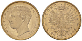 Vittorio Emanuele III (1900-1946) 20 Lire 1903 - Nomisma 1074 AU RR Sigillata FDC da Eupremio Montenegro

Status: FDC