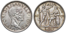 Vittorio Emanuele III (1900-1946) 20 Lire 1927 A. V Prova di stampa - Nomisma P16 AG RRRR

Status: FDC