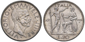 Vittorio Emanuele III (1900-1946) 20 Lire 1928 A. VI - Nomisma 1085 AG

Status: qFDC