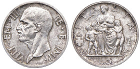Vittorio Emanuele III (1900-1946) 5 Lire 1936 Prova - Nomisma P33 AG (5,00) RRR

Status: FDC