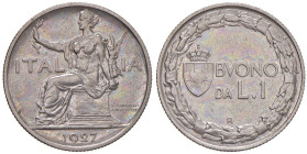 Vittorio Emanuele III (1900-1946) Lira 1927 - Nomisma 1211 NI RR Leggermente lucidata. Tiratura di 100 esemplari

Status: SPL-FDC
