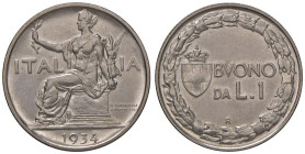 Vittorio Emanuele III (1900-1946) Lira 1934 - Nomisma 1217 NI RRR Tiratura di 50 esemplari

Status: FDC