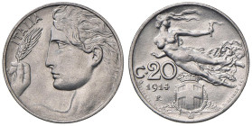Vittorio Emanuele III (1900-1946) 20 Centesimi 1914 - Nomisma 1274 NI Minimi segnetti

Status: FDC