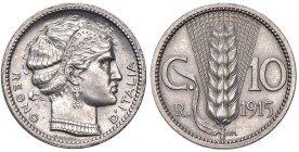 Vittorio Emanuele III (1900-1946) Progetto 10 Centesimi 1915 ghiera liscia - Luppino PP248; P.P. 330 NI RRRR

Status: FDC