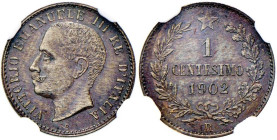Vittorio Emanuele III (1900-1946) Centesimo 1902 - Nomisma 1391 CU RRR In slab NGC MS 63 BN 5780260-002

Status: MS 63 BN