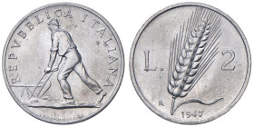 REPUBBLICA ITALIANA (1946-) 2 Lire 1947 - Gig. 325 IT RR

Status: FDC
