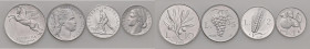REPUBBLICA ITALIANA (1946-) 10, 5 e Lira 1948 e 2 Lire 1849 - IT Lotto di quattro monete. Minimi graffietti nella lira e nel 5 lire ma splendido insie...